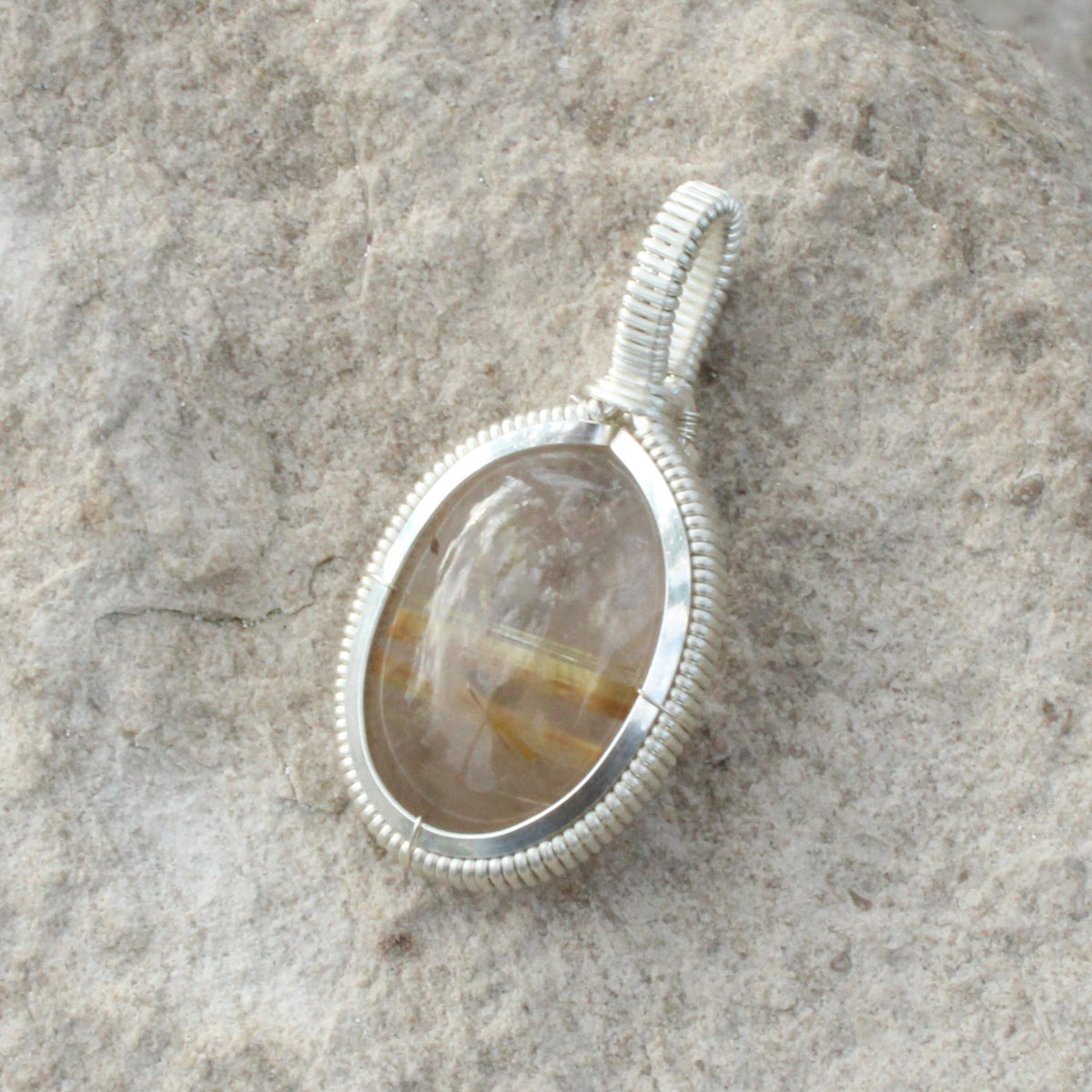 Gold Rutile Quartz - Little Elegant