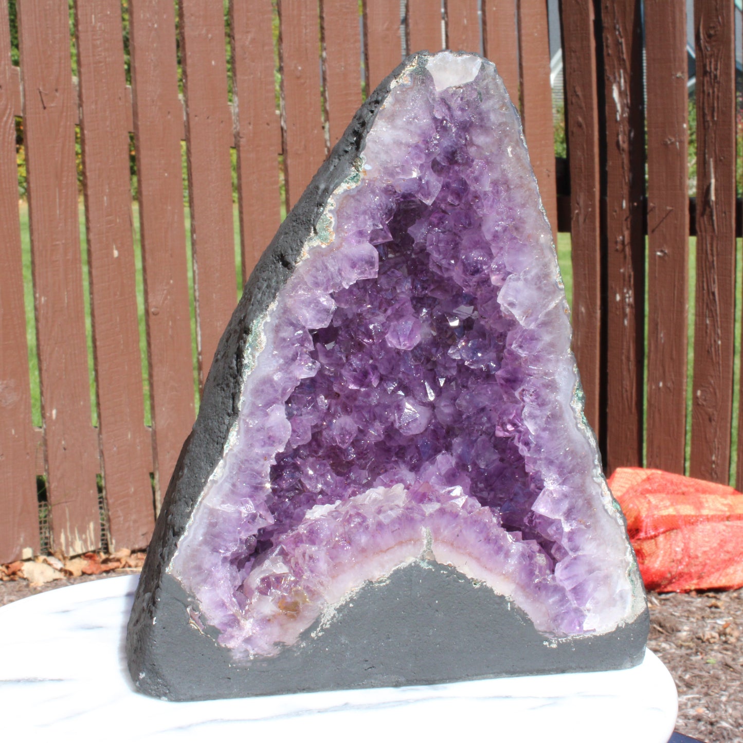 Stunning Amethyst Cathedral with natural purple crystals showcasing unique formations and vibrant color
