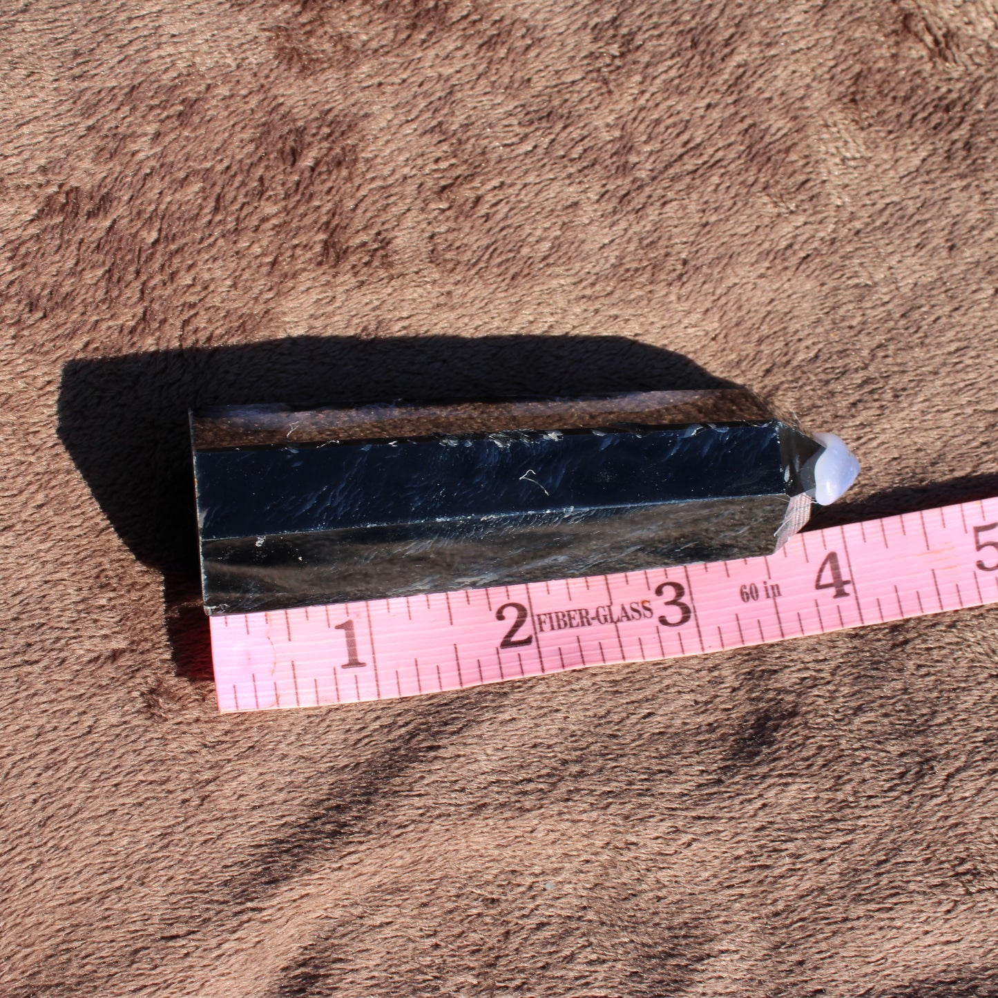 Black Agate Tower Collection with Polished Surface, Ideal for Home Decor and Meditation