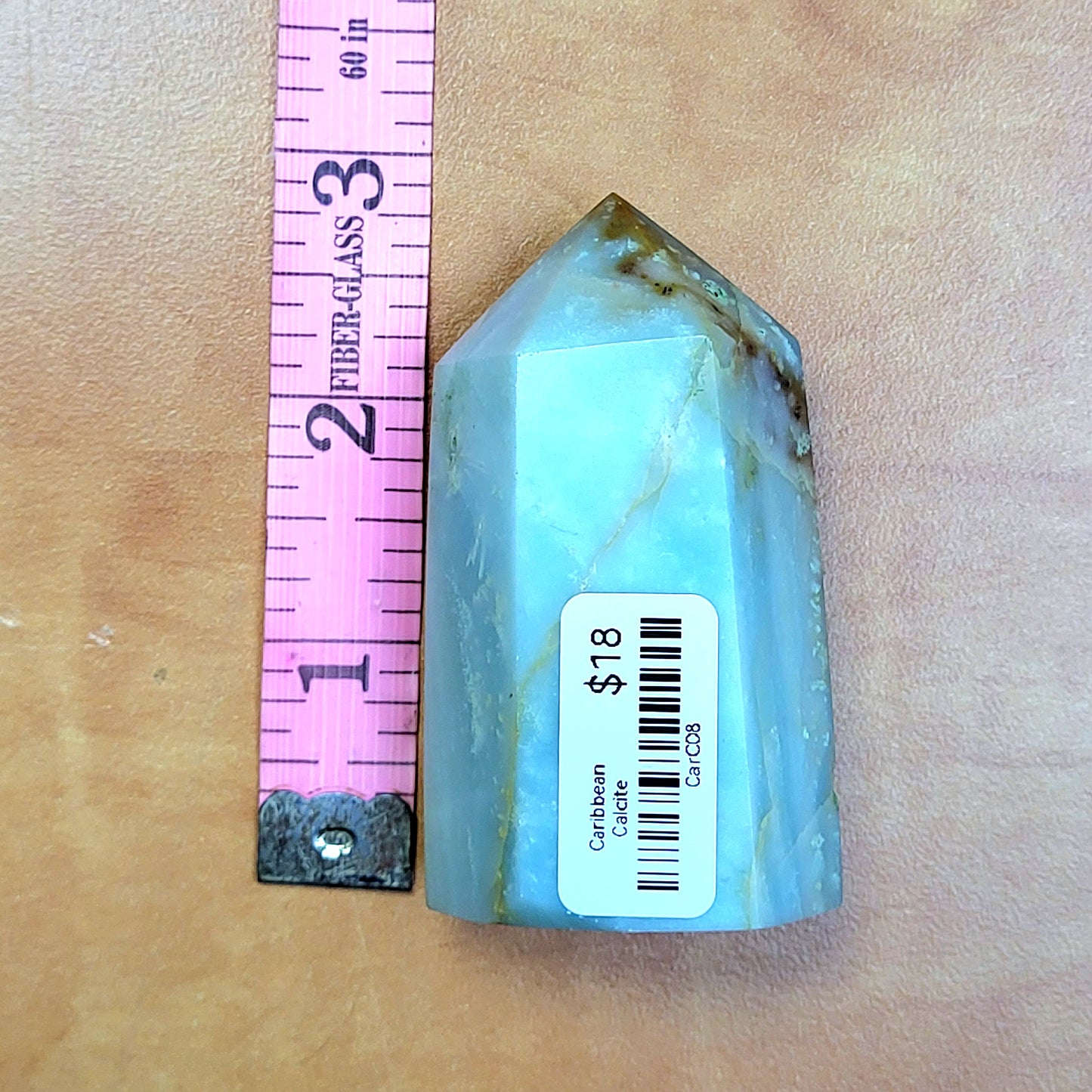 Caribbean Calcite towers in a polished finish with natural color variations for decorative use