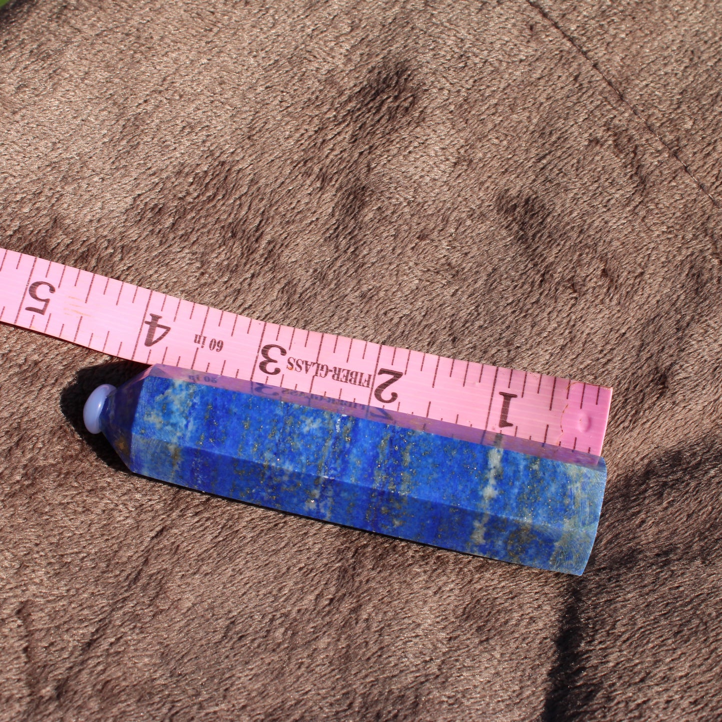 Lapis Tower Collection Crystal with Deep Blue Color and Unique Patterns for Home Decor