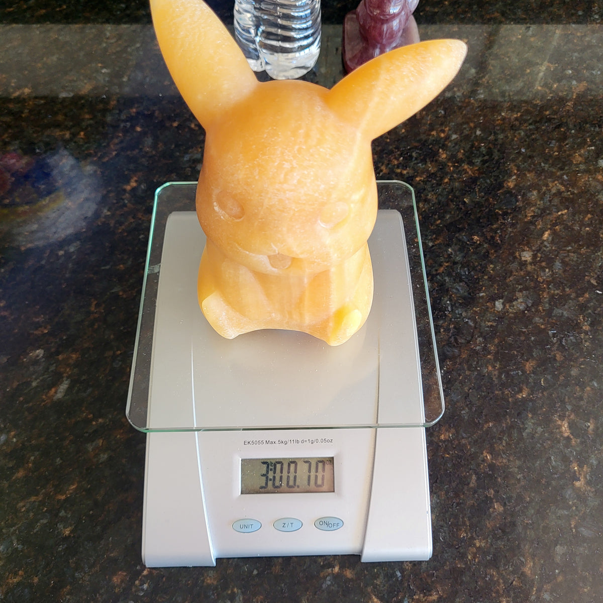 3 LB yellow calcite pikachu