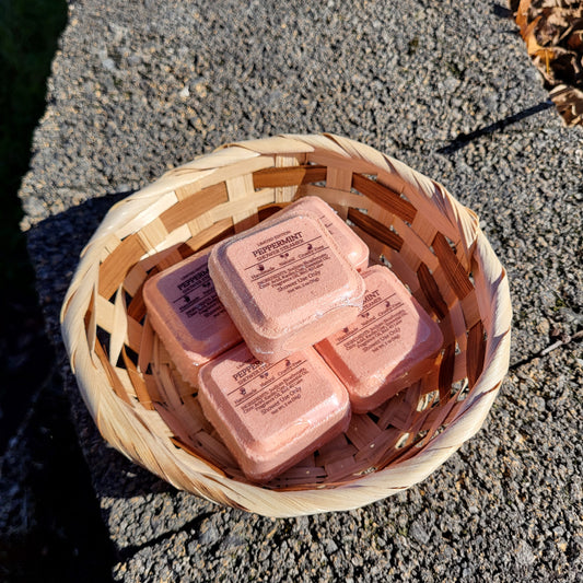 Peppermint Shower Steamer - Limited Seasonal Inventory
