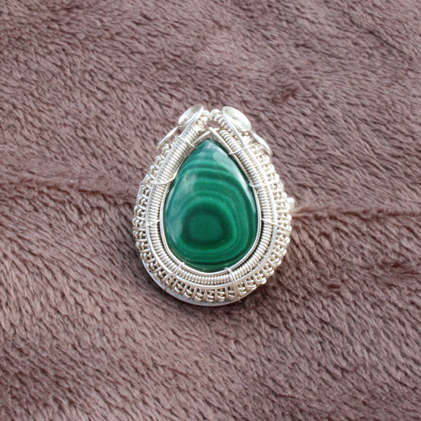 Malachite Sterling Silver Ring