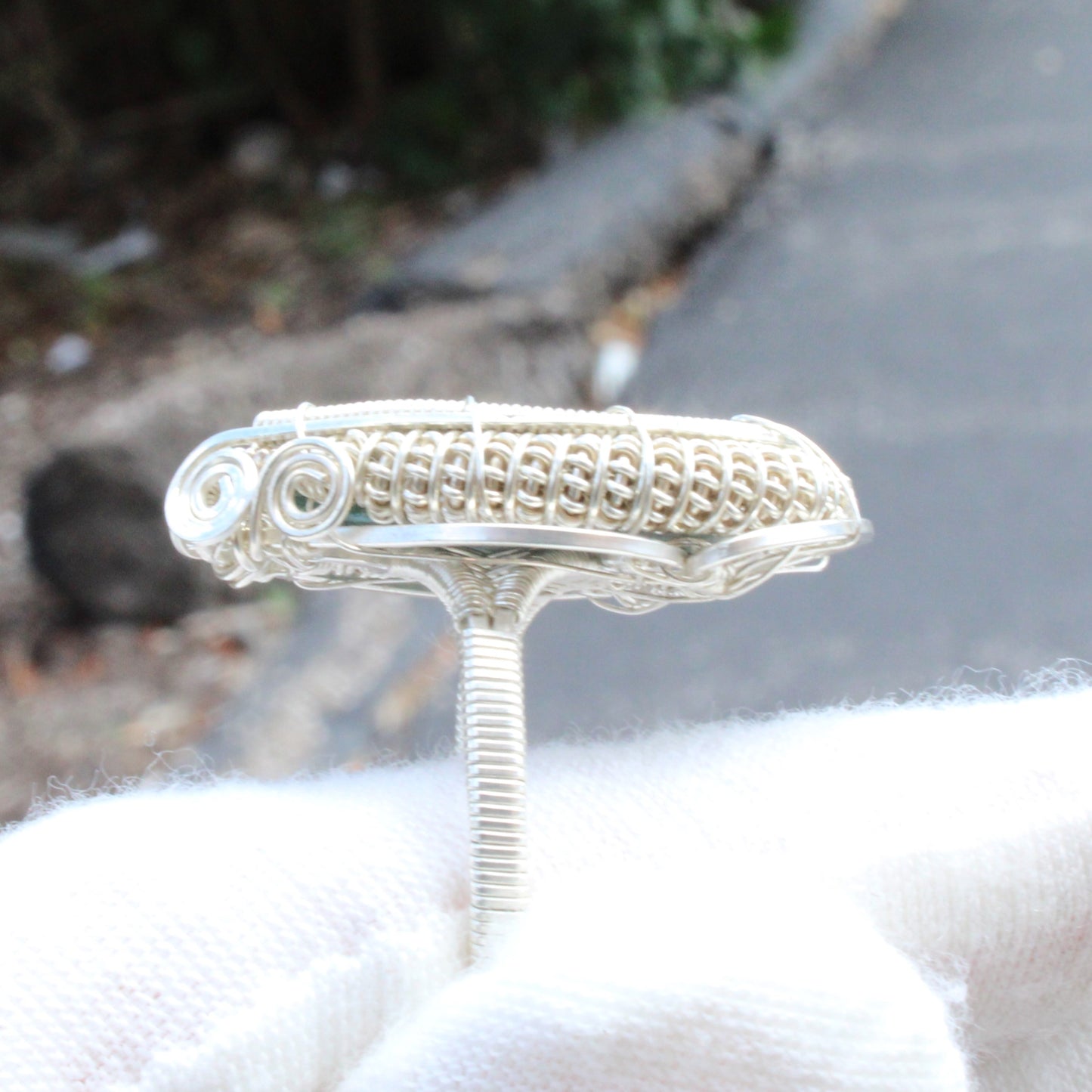 Malachite Sterling Silver Ring