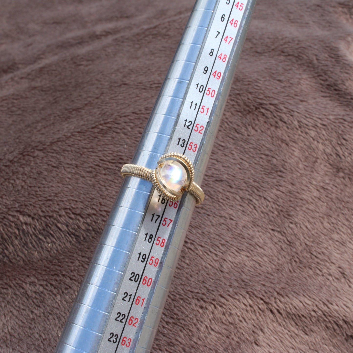Rainbow Moonstone 14k Gold Fill Ring