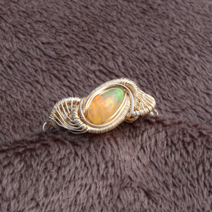 Ethiopian Opal Mixed Metal Ring