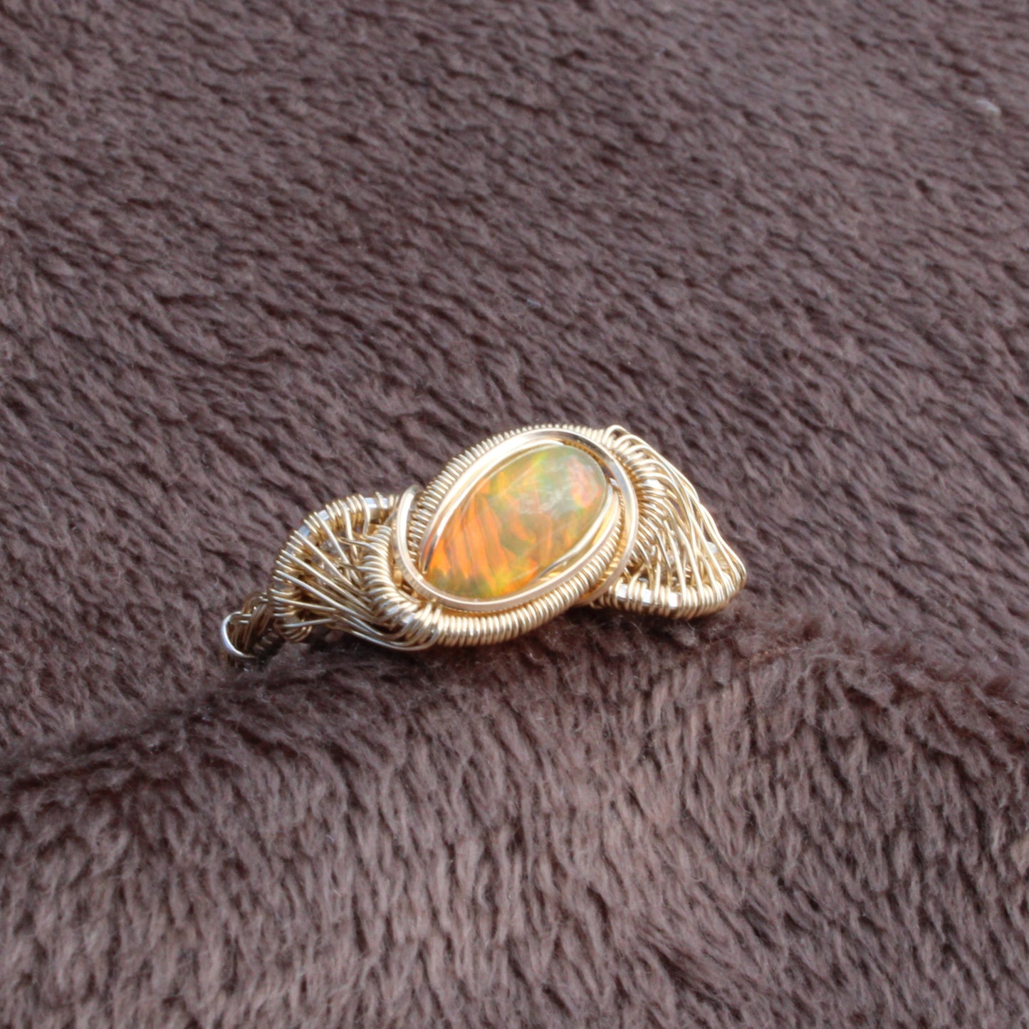 Ethiopian Opal Mixed Metal Ring