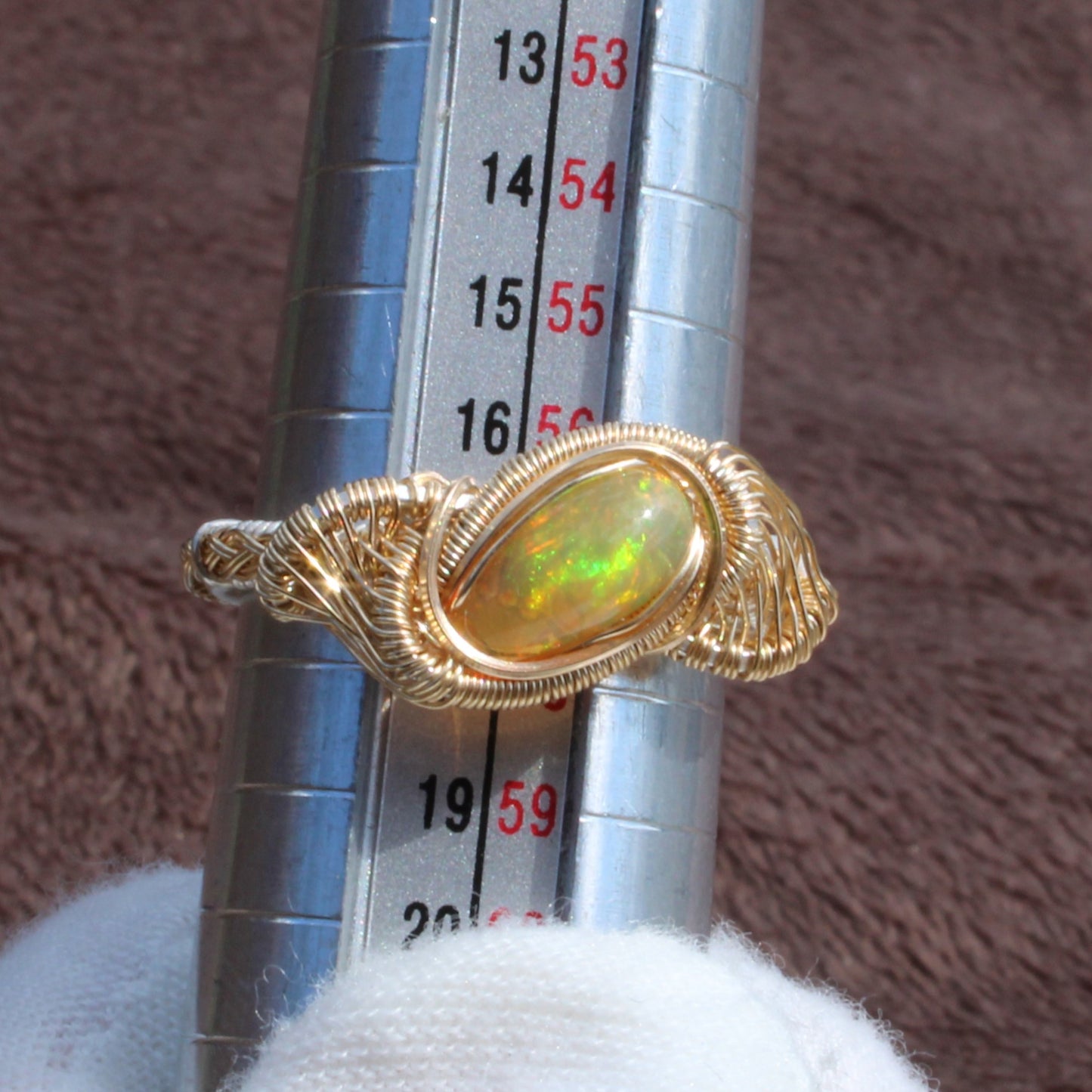 Ethiopian Opal Mixed Metal Ring