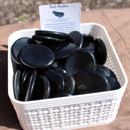 Obsidian Worry Stone - Summer 2025