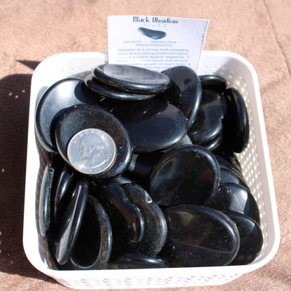 Obsidian Worry Stone - Summer 2025