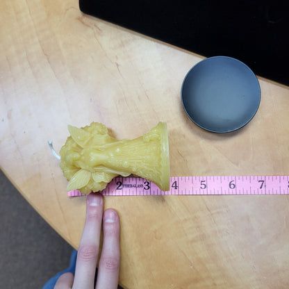 Forest Fairy beeswax candle by Different Branches with intricate design, perfect for home decor