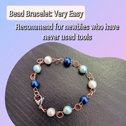 Bead bracelet designed for beginners, ideal for Jewelry Making Classes Fall 2025 enthusiasts