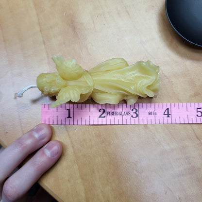 Little angel beeswax candle shaped like an angel, perfect for home décor and gifting