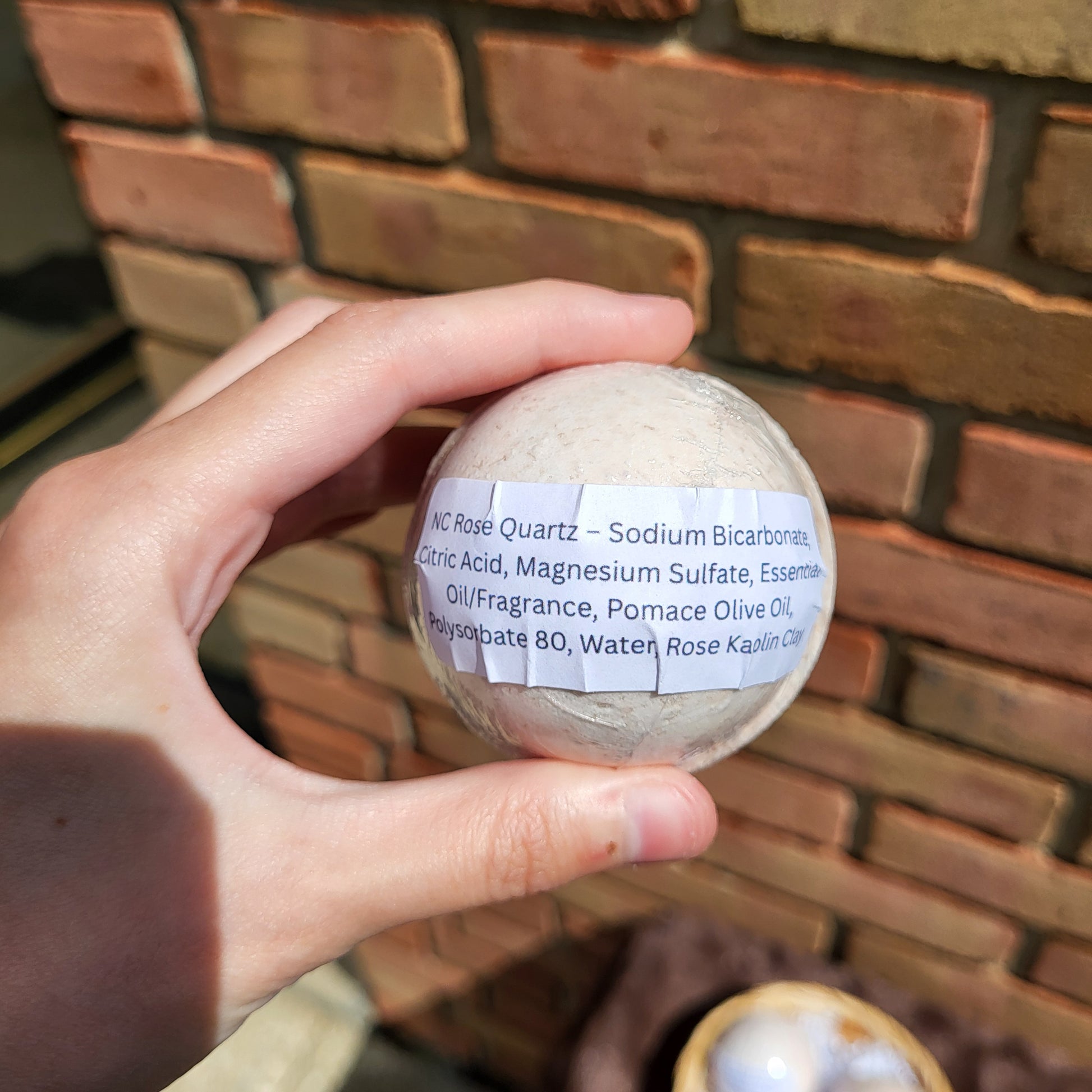 Bath Bomb by Made Natural featuring Natural Color Lavender, Rose Geranium & Vanilla for a relaxing soak