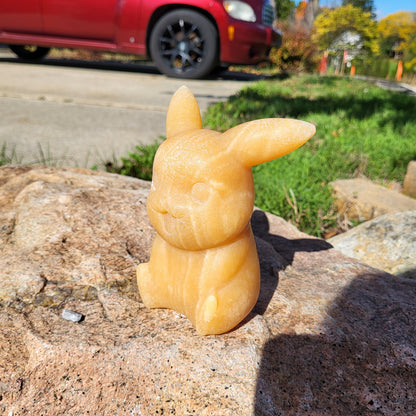 3 LB yellow calcite pikachu