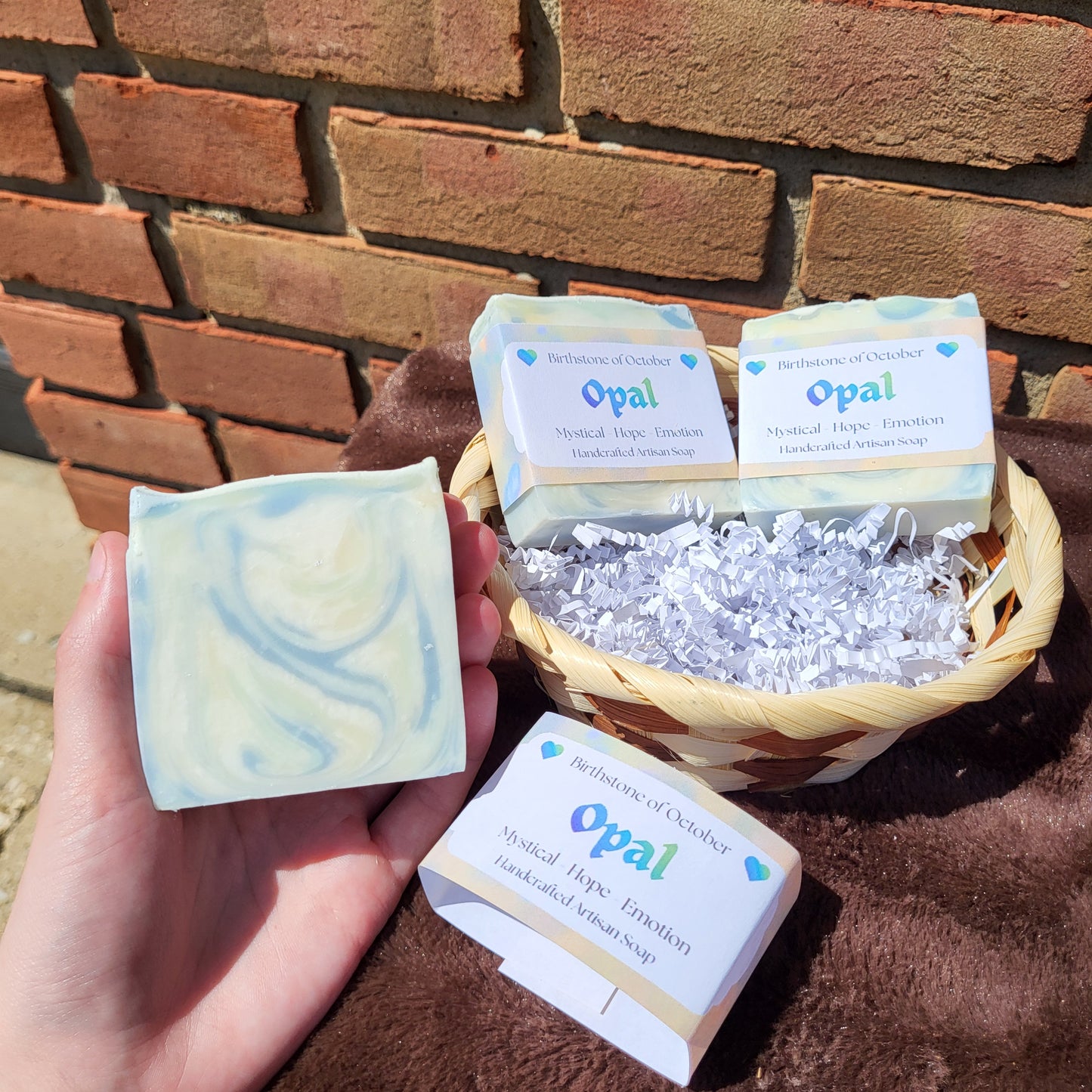 Opal Crystal Inspired Soap | Lavender, Sweet Orange & Clary Sage | Handmade Artisan Soap | Mystical Self-Care Gift