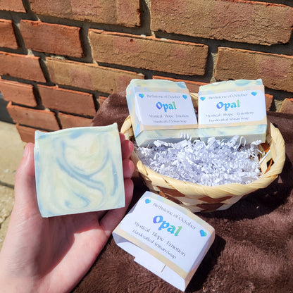 Opal Crystal Inspired Soap | Lavender, Sweet Orange & Clary Sage | Handmade Artisan Soap | Mystical Self-Care Gift