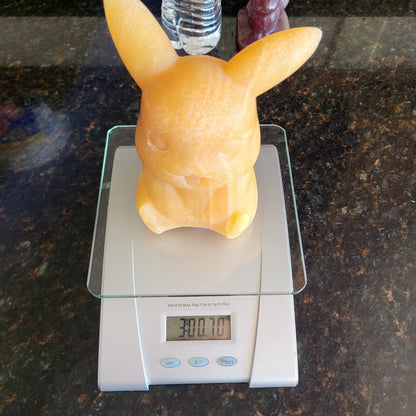 3 LB yellow calcite pikachu