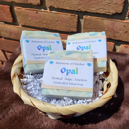 Opal Crystal Inspired Soap | Lavender, Sweet Orange & Clary Sage | Handmade Artisan Soap | Mystical Self-Care Gift