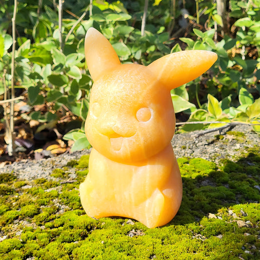 3 LB yellow calcite pikachu