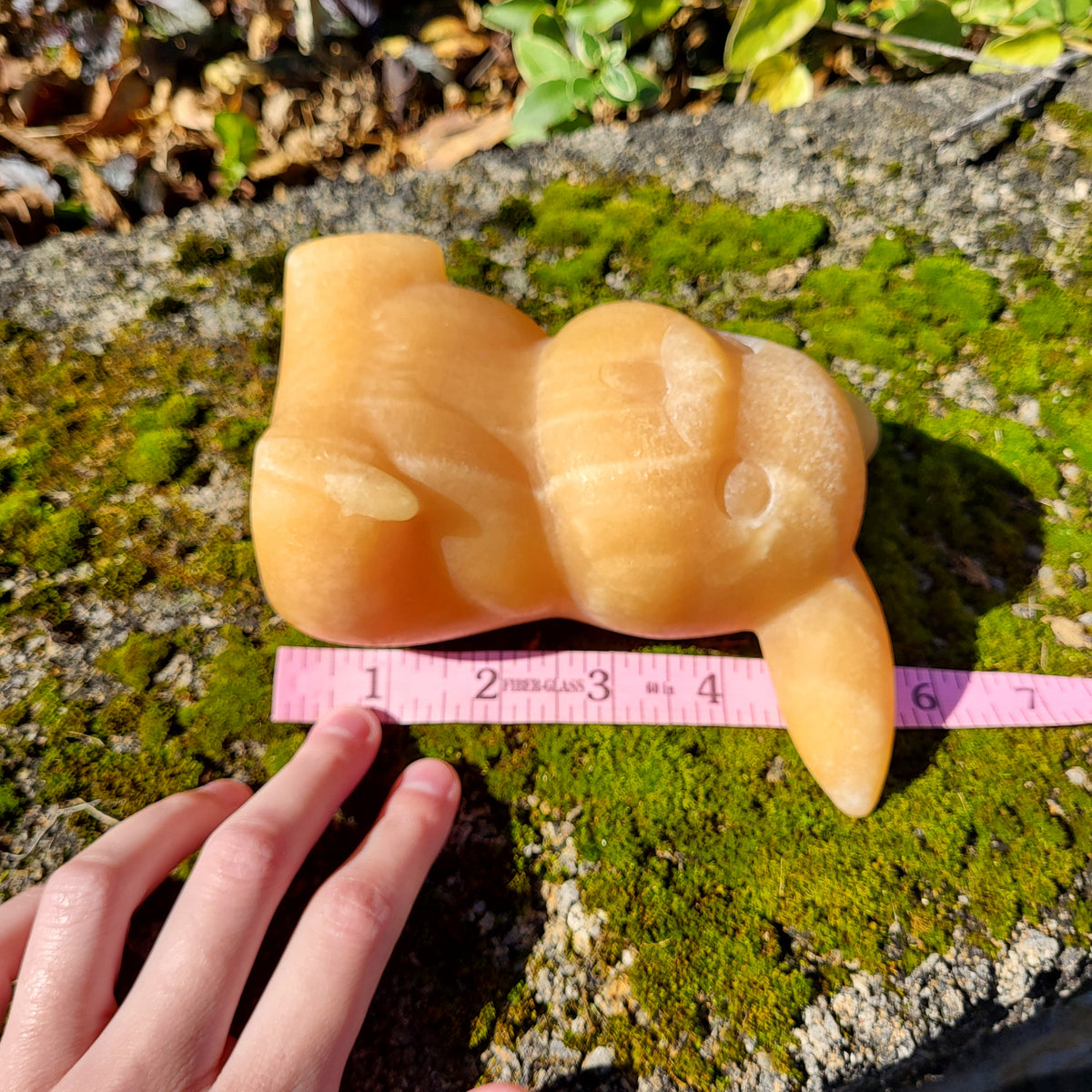 3 LB yellow calcite pikachu