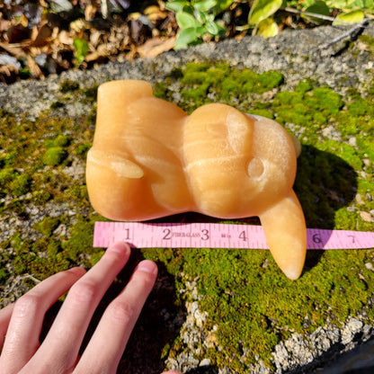3 LB yellow calcite pikachu